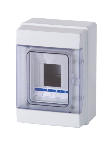 C.PARETE 2/4MOD.P.TRASPAR. IP65