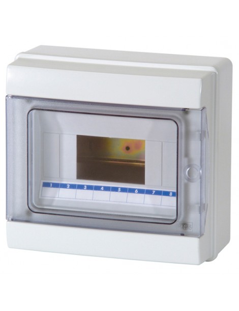 C.PARETE 8MOD.P.TRASPAR. IP65