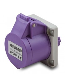 PR.QUA.2P 16A 50/60HZ 24V IP44 VIOLA