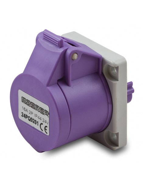PR.QUA.2P 16A 50/60HZ 24V IP44 VIOLA
