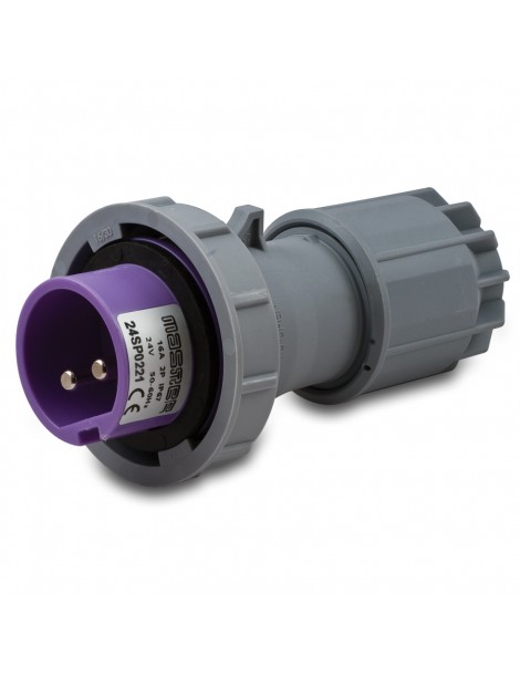 SP.2P 16A 50/60HZ 24V IP67 VIOLA