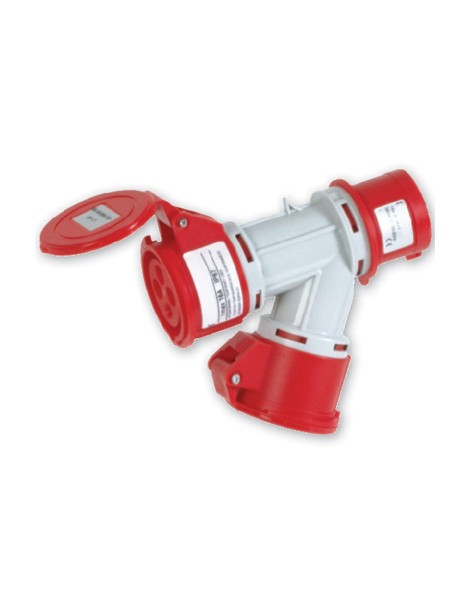 MOLTIPL.2 USCITE 3P+T 16A 380V 6H IP44