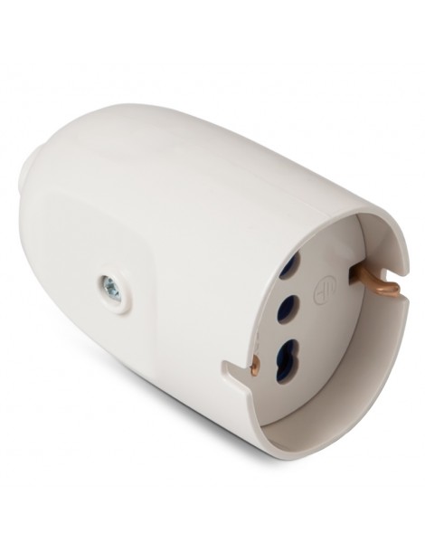 PRESA VOLANTE P40 16A 2P+T BIANCA