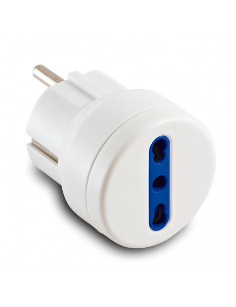 ADATT.SP.SCHUKO-BIVALENT.16A 2P+T BIANCO