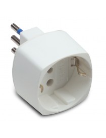 ADATT.SCHUKO 10A 2P+T BIANCO C.SICUREZZA