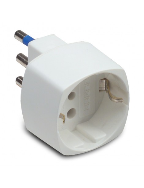 ADATT.SCHUKO 16A 2P+T BIANCO C.SICUREZZA