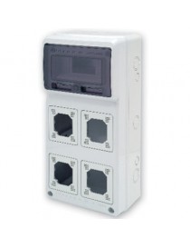 SCAT.ESTERNA 4 PRESE INCASSO 8 MODULI