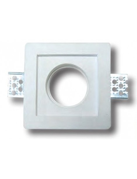 FARETTO INCASSO IN GESSO H.63MM. + VETRO