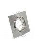 FARETTO QUADRATO ORIENT.GU10 ACCIAO S.