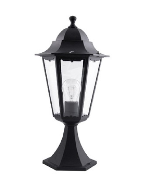 LANTERNA BASE ALLUM.PRESS. E27 NERA