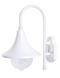 LANTERNA MODERNA ALLUMINIO BIANCA E27