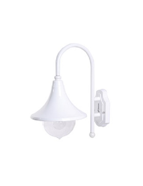 LANTERNA MODERNA ALLUMINIO BIANCA E27