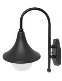 LANTERNA MODERNA ALLUMINIO NERA E27