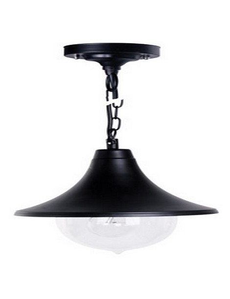 LANTERNA SOSPENSIONE E27 MODERNA NERA