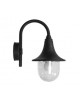LANTERNA MODERNA NERA A PARETE E27
