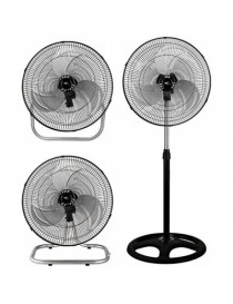 VENTILATORE 3 IN 1 D. 45CM. PALE METALLO