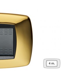 MODO PLACCA 4 POSTI OTTONE