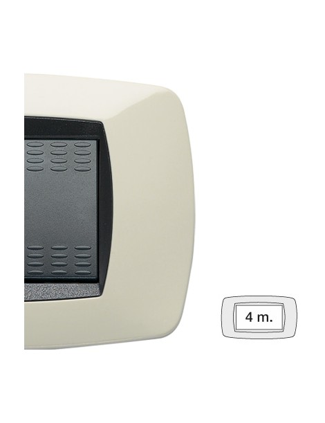 MODO PLACCA 4 POSTI AVORIO