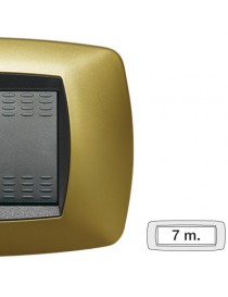 MODO PLACCA 7 POSTI GIALLO PERLA