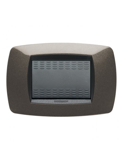 MODO PLACCA 3 POSTI GRIGIO ANTRACITE