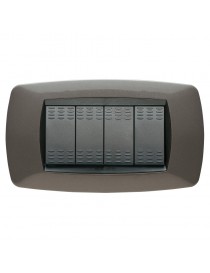 MODO PLACCA 4 POSTI GRIGIO ANTRACITE