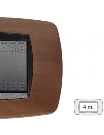 MODO PLACCA 4 POSTI NOCE SCURO