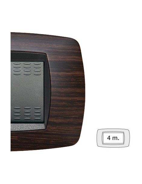 MODO PLACCA 4 POSTI WENGE'