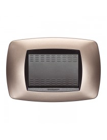 MODO PLACCA 3 POSTI RAME OPACO