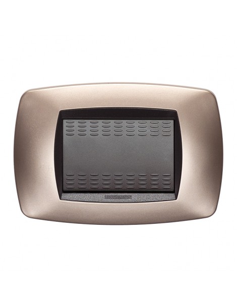 MODO PLACCA 3 POSTI RAME OPACO