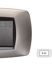 MODO PLACCA 4 POSTI BRONZO OPACO