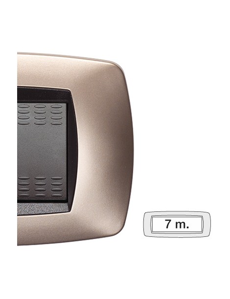 MODO PLACCA 7 POSTI RAME OPACO