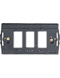 SUPPORTO 3 FORI IN POLICARBONATO C/VITI