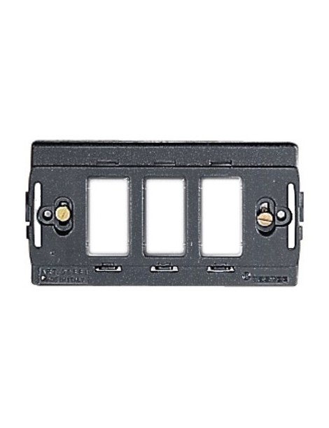 SUPPORTO 3 FORI IN POLICARBONATO C/VITI