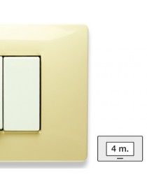 MIX PLACCA 4 POSTI BIANCO PARIGI