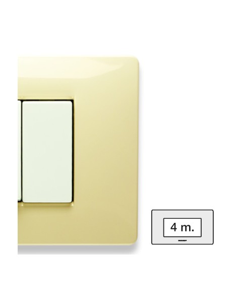 MIX PLACCA 4 POSTI BIANCO PARIGI