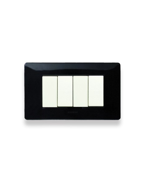 MIX PLACCA 4 POSTI NERO PANTHER