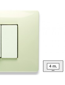 MIX PLACCA 4 POSTI BIANCO SAFARI