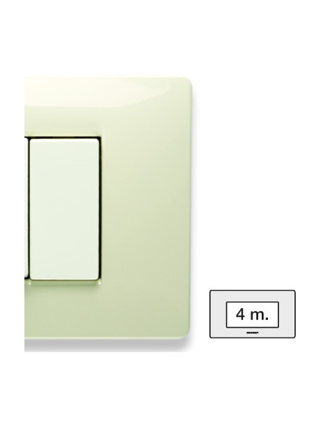 MIX PLACCA 4 POSTI BIANCO SAFARI