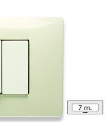 MIX PLACCA 7 POSTI BIANCO SAFARI