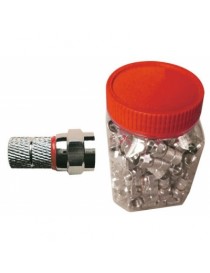 CONNETTORE A F. 5MM. CON ORING ROSSO