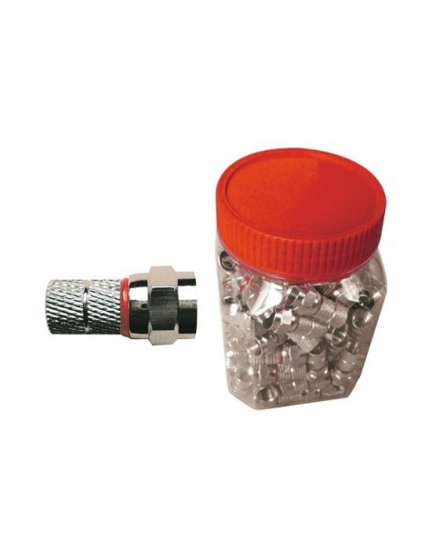 CONNETTORE A F. 5MM. CON ORING ROSSO