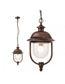 SOSPENSIONE VERONA E27 NERO/RAMATO