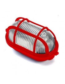 PLAF.CON GABBIA TECNOPOL. 60W ROSSA