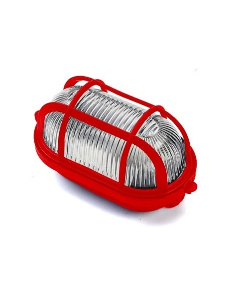 PLAF.CON GABBIA TECNOPOL. 60W ROSSA