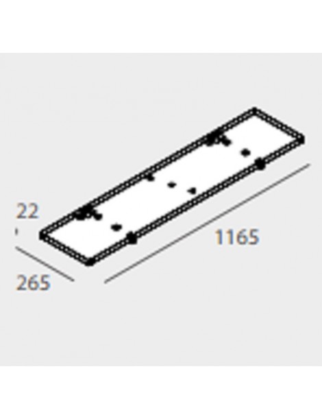 KIT FISSAGGIO A PLAFONE X SCHOOL1200X300