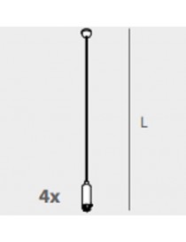 KIT 4 CAVI SOSPENSIONE SCHOOL-YALE1200