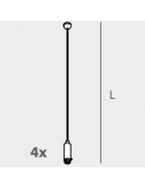 KIT 4 CAVI SOSPENSIONE SCHOOL-YALE1200