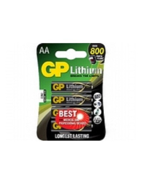 BLISTER 4 BATTERIE LR06 STILO LITHIUM