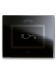 PLACCA TOUCH VETRO S44 NERA SPINA3M
