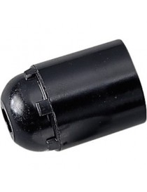PORTALAMPADA E27 LISCIO NERO